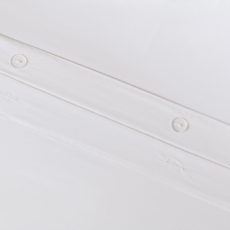 Ensemble de housse de couette en coton Percale Hotel Collection, Housse de couette simple + 1 taie décorative, Marine
