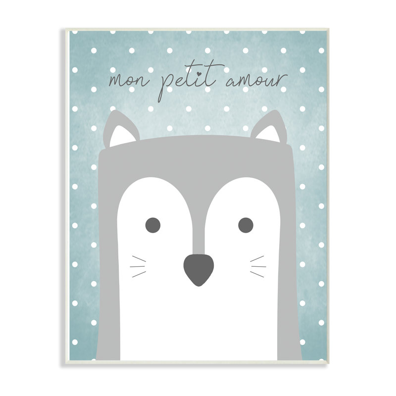 Décoration murale Brayden Mon Petit Amour Fox Kids, Plaque murale, H 19 po x l 13 po