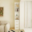 Armoire de rangement latérale avec trois tiroirs pour la chambre à coucher, le salon et la salle de bain