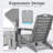 HDPE Adirondack Foldable Chair with Retractable Ottoman-26271879