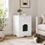 Enceinte de litière pour chat avec tiroir de rangement, table d'appoint cachée pour litière et armoire pour chat, brun-710537976