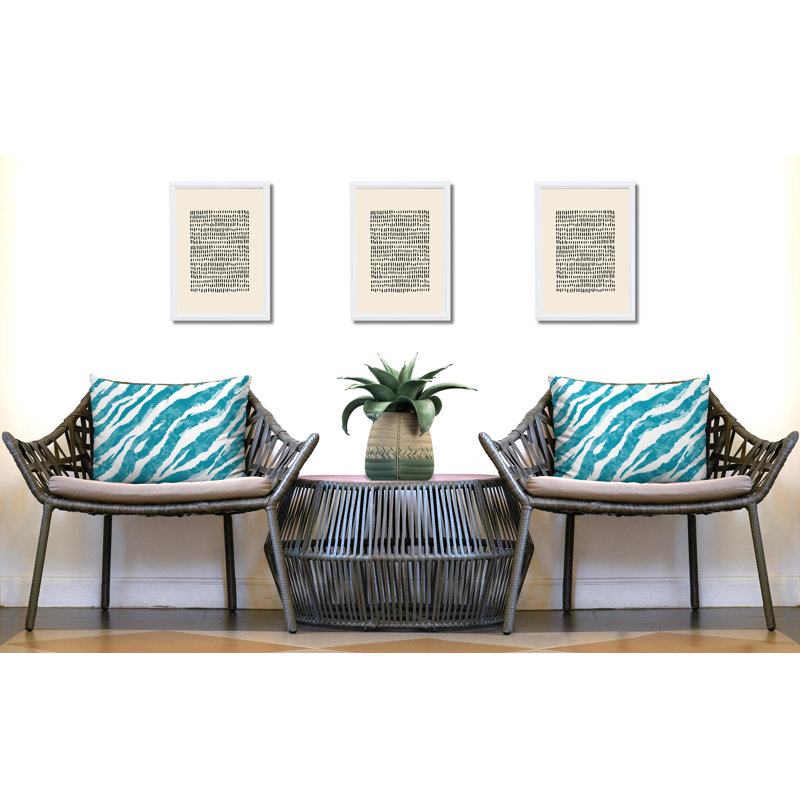 Coussin intérieur / extérieur Juno, 25x18, Turquoise