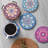 Round 8 Piece Coaster Set With Holder