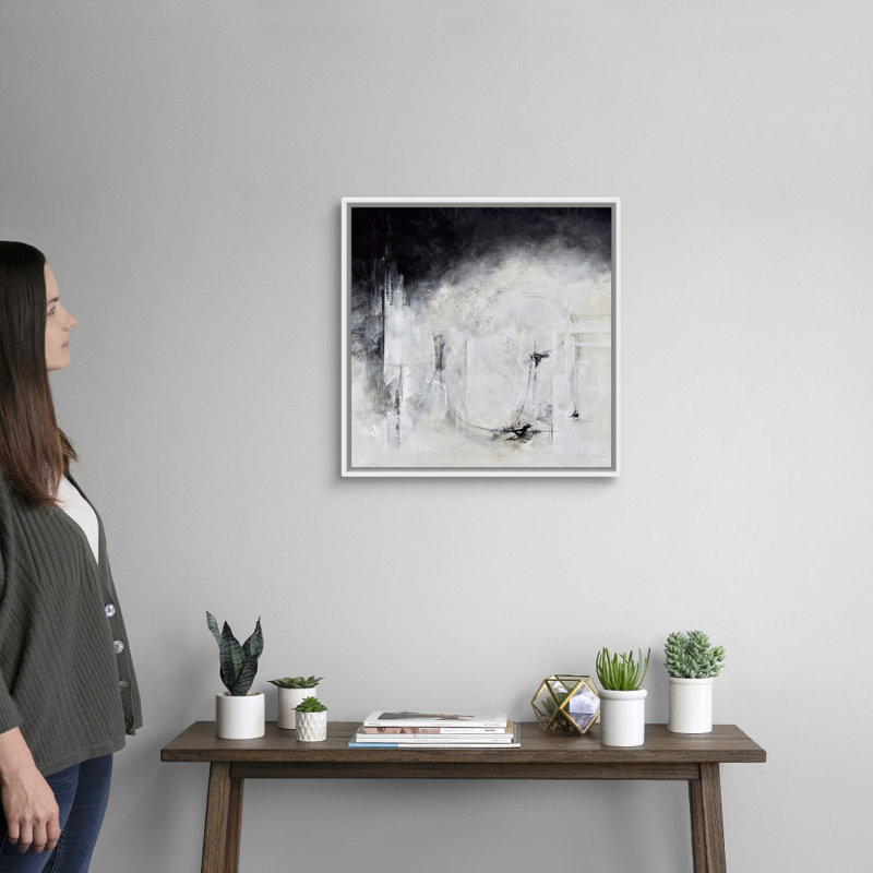 " Solidarity " by Karen Hale, White Framed, 22" H x 22" W x 1.75" D