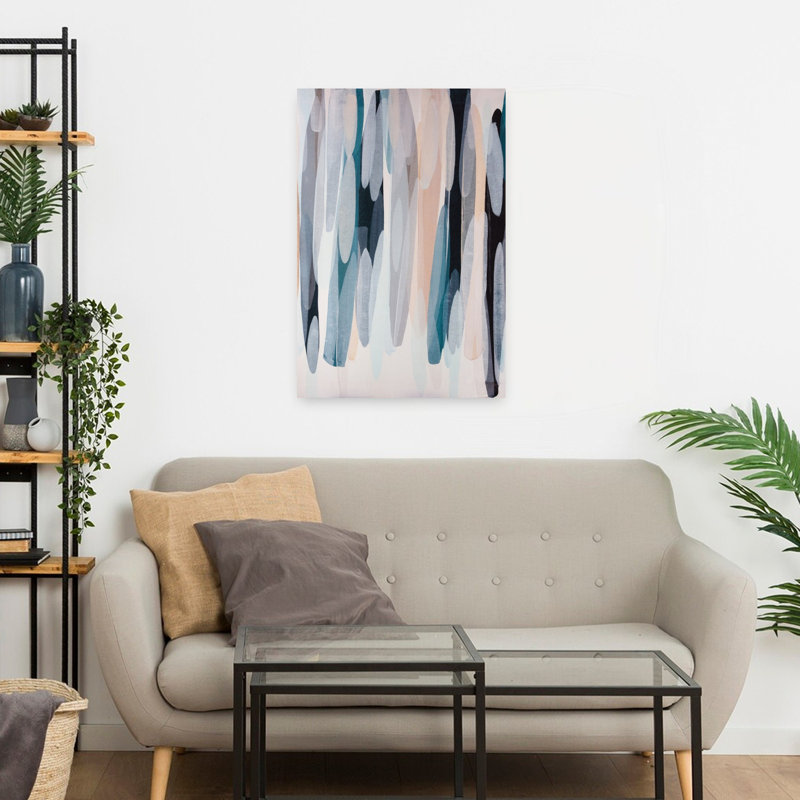 «Feels Like Home», art contemporain abstrait, H 24 po x l 16 po
