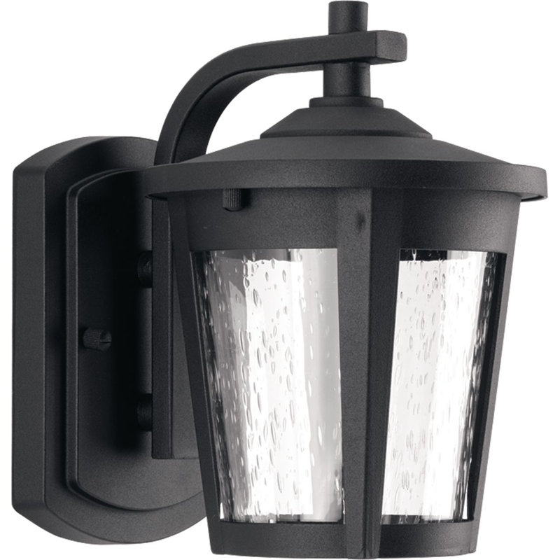 Lanterne murale d'extérieur Meador, Noir, 9.75" H x 7.5" L x 9.12" D