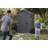 Darwin 4 ft. W x 6 ft. D Durable Resin Outdoor Storage Shed With Floor and Window for Garden Patio Furniture and Tools, Grey