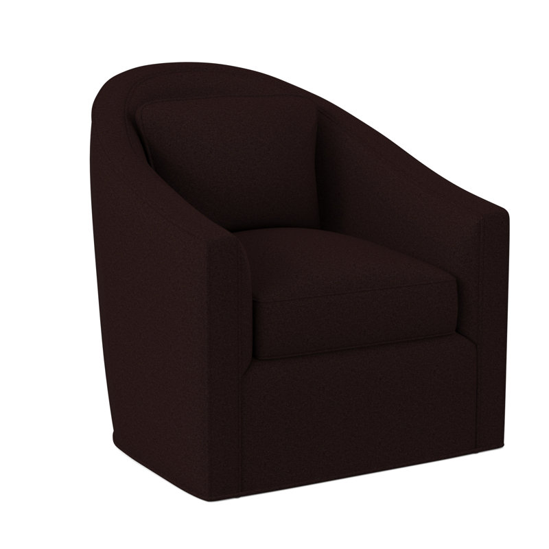Academy Barrel Chair, Margaret Mahogany Polyester Blend
