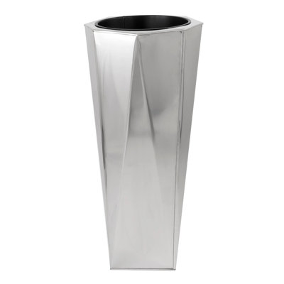 Prism Stainless Steel Floor Vase Planter