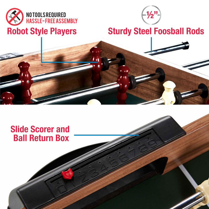 MD Sports 48" 5-in-1 Combo Game Table with Basketball