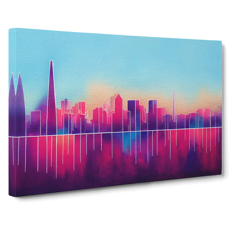 London Skyline Art Vol.1 Abstract - Wrapped Canvas, 35cm H x 50cm W x 3cm D