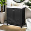 Multi-Functional Bathroom Vanity With Sink Combo – Elegant Cabinet Featuring Solid Frame, Durable MDF, And Smooth Ceramic Sink For Stylish Storage Solutions-109712623-109712621