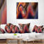  Coussin lombaire abstrait avec une belle texture de couleurs
