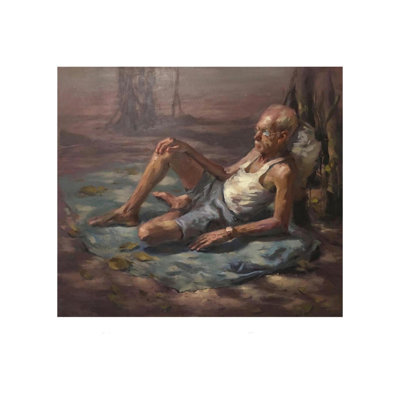 Deep Contemplation 2 | Oil On Linen | By Abhijeet Patole