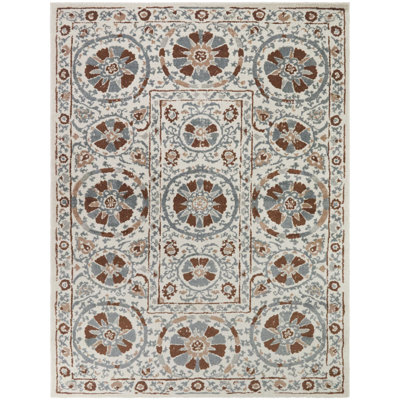 Tapis traditionnel à médaillon Niclas Rust