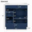 Meuble-lavabo avec lavabo, 2 portes, 2 tiroirs et tablette réglable