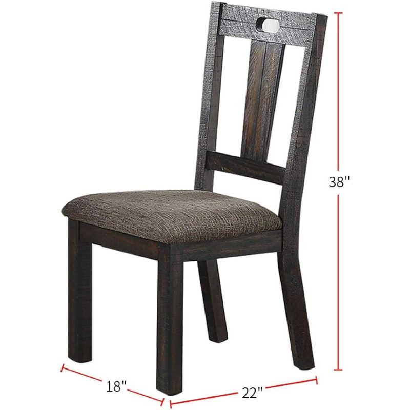 Chaises de salle à manger, gris foncé