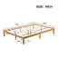 Grand lit plateforme en bois