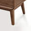 Ensemble de 2 tables de chevet en bois massif MCM avec 1 tiroir et tablette ouverte MCM-433849937
