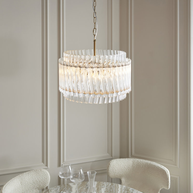 Chandelier, 32.5cm H x 37.5cm W x 37.5cm D, 3 Lights