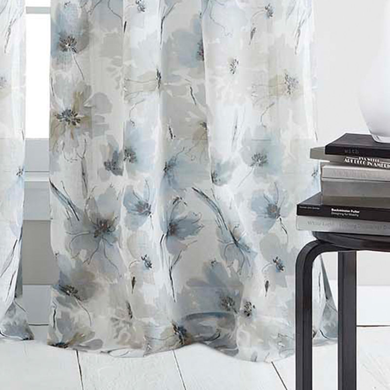Rideau avec œillets Dkny Modern Bloom, l 50 po x L 63 po, Lin