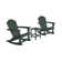 Cullan Plastic Rocking Adirondack Chair with Table