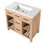 Meuble-lavabo moderne en bois naturel (doit inclure le meuble-lavabo et le lavabo) avec rangement-791962179