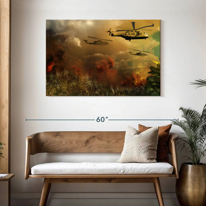 Lelar Helicopter Rescue Fleet, 30" H x 45" W