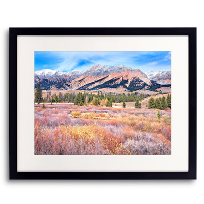 Autumn Wetland and Boulder Mt. Graphic Art