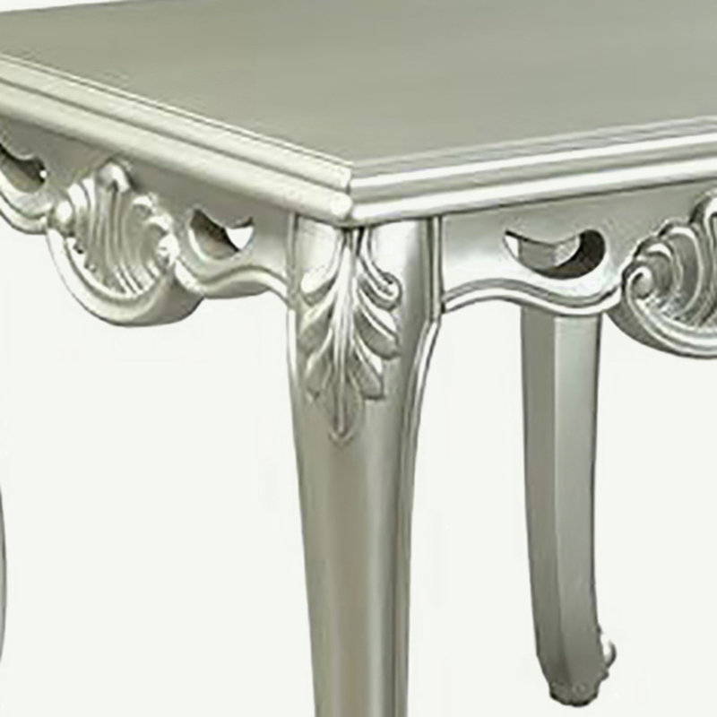 Table de bout champagne avec pieds en métal