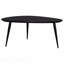 Table basse triangulaire noire en bois massif