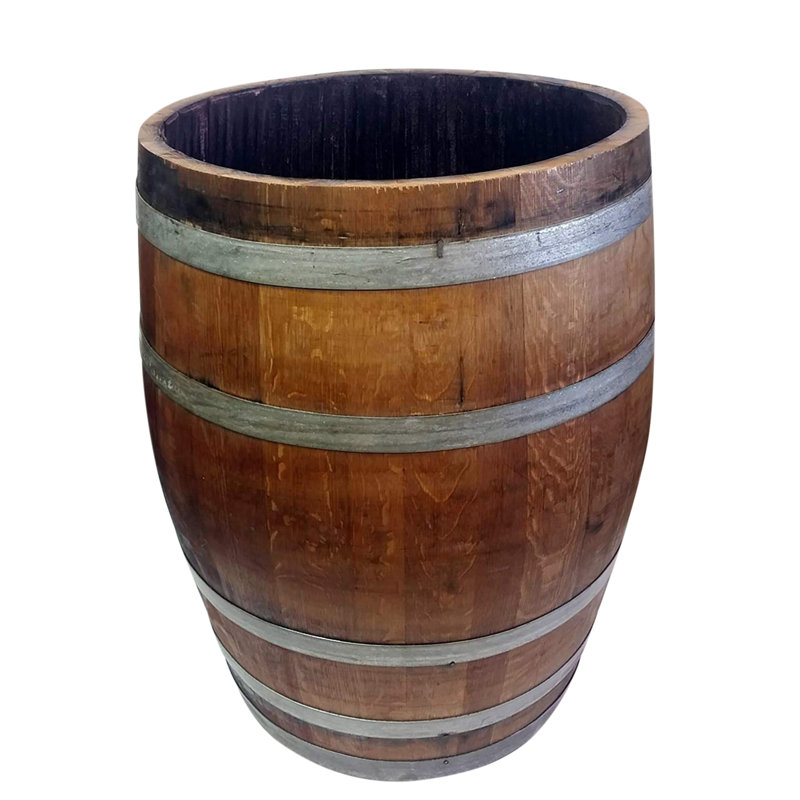 Extra Large Lacquered Reclaimed Wine Barrel Planter