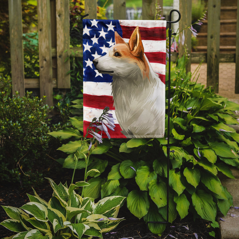 Polyester à 2 côtés 15 x 11 po drapeau de jardin, Spitz de Norrbotten