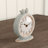 Decorative Pewter Mantel Clock with Bird Accent Finish-549289879