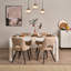 Aayushi Rectangular 200 Cm L x 90 Cm W Dining Table-395927243-387285193