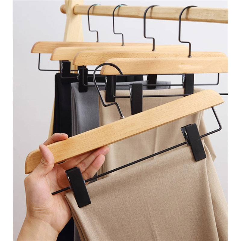 Support à pantalons en bois pivotant à 360 ° Timbergrip, 5
