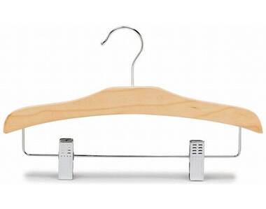 Rebrilliant Burger Arched Kid Combo Wood Hanger (Set of 25)