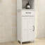 Armoire sur pied blanche, 1 porte et 1 tiroir, une fabrication attrayante, de nombreux choix de rangement, une finition peinte et peinte, pour toutes les zones, des options de fixation à assemblage simple, des espaces,