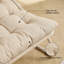 Chaise longue d'extérieur avec repose-pieds pour patio - Fauteuil inclinable confortable avec coussin gonflable et repose-pieds, capacité de 300 lb-1513199421