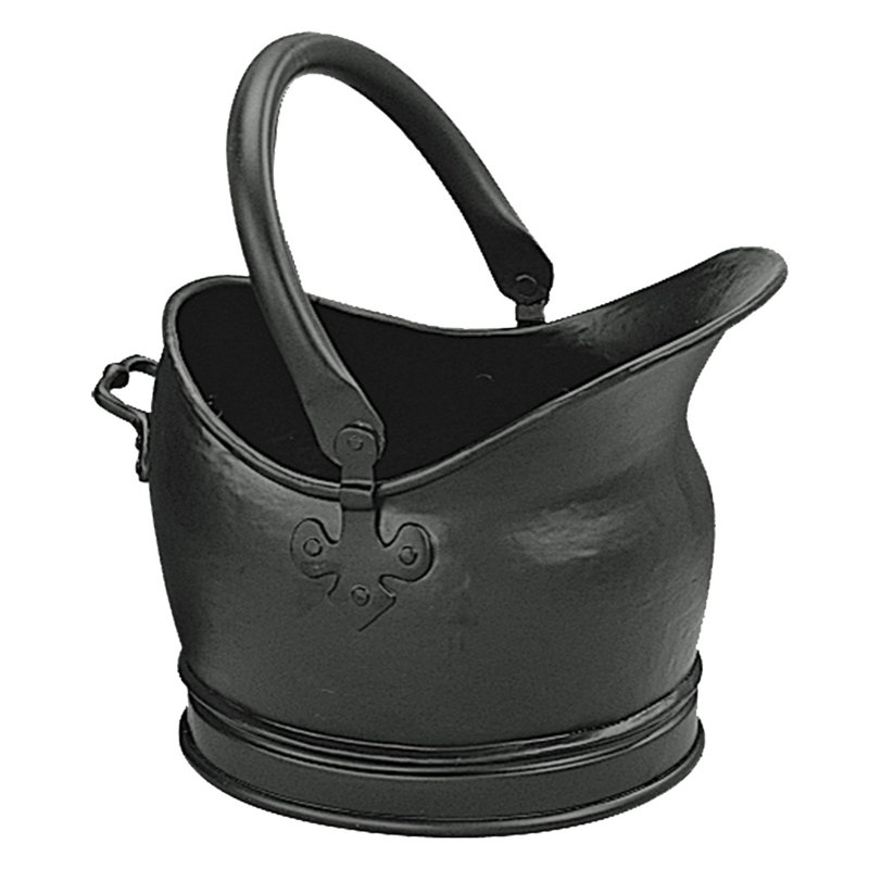 Steel Log Carrier, 20cm H x 22cm W x 22cm D, Black