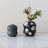 Bologna Round Stoneware Vase with Wax Relief Dots