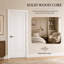 Panneau de porte intérieure Shaker 1 panneau de 80 pouces en MDF à âme pleine apprêté blanc, non percé-133773094