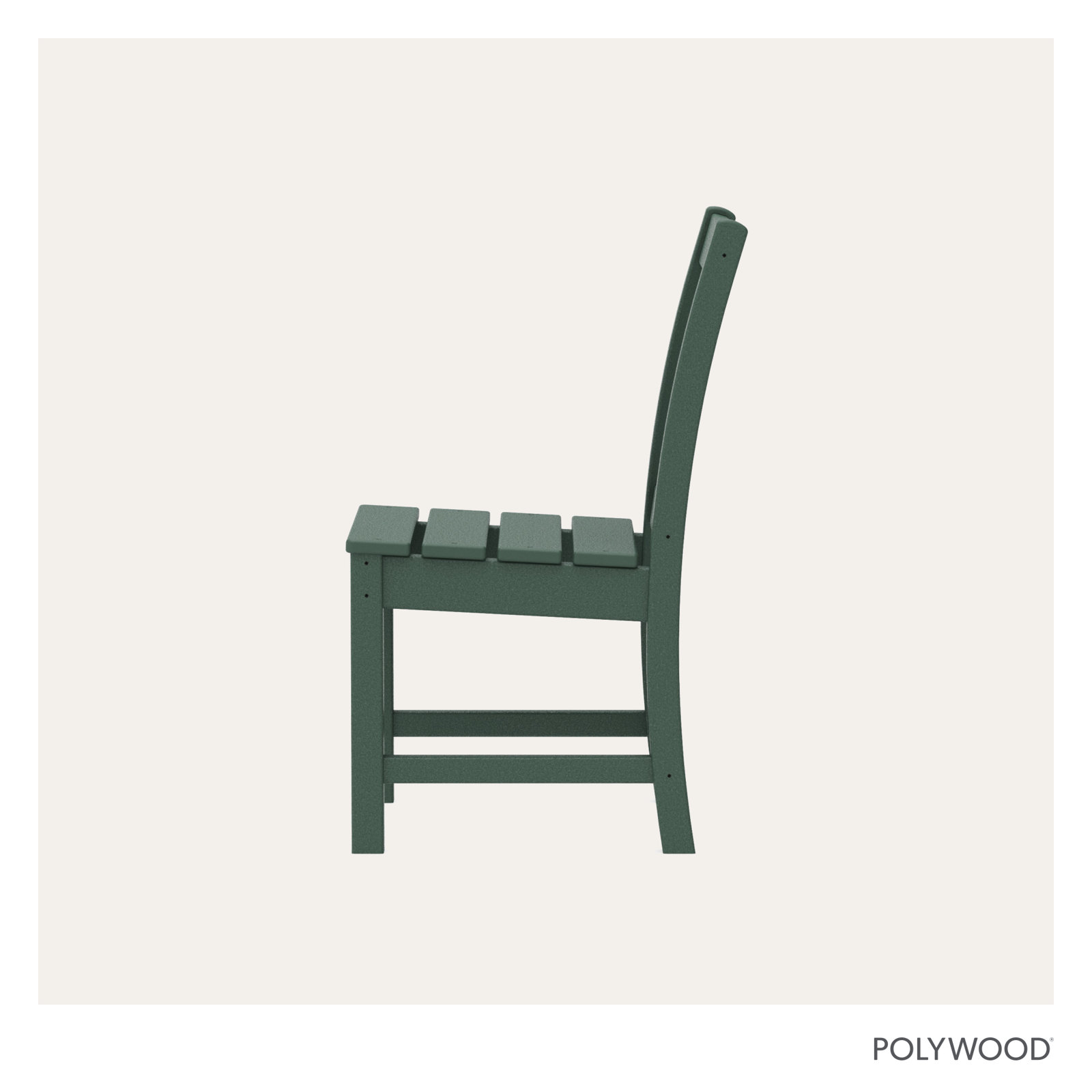 POLYWOOD® Oxford Patio Side Chair, Green
