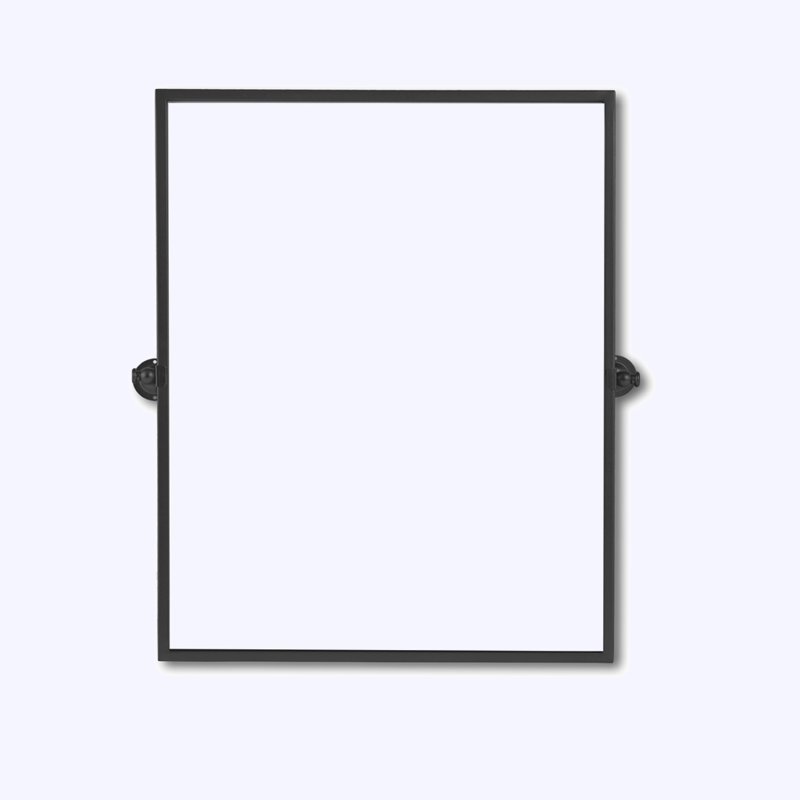 Iron Right-Angled Rectangular Rotating Hardware Wall Mirror