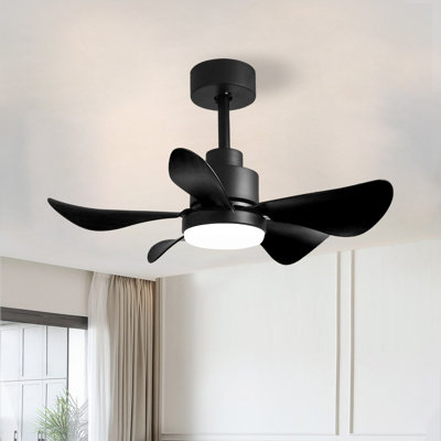Ventilateur de plafond standard à DEL 5 pales 28 "avec télécommande et ensemble d'éclairage pour le salon