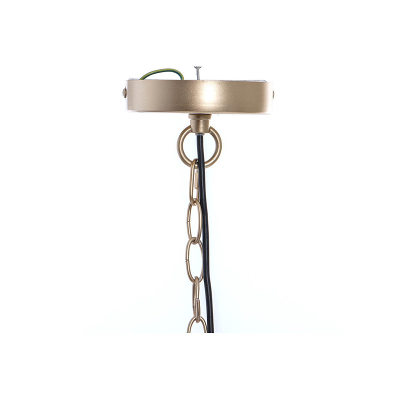 1 - Light Gold/Black Drum Pendant