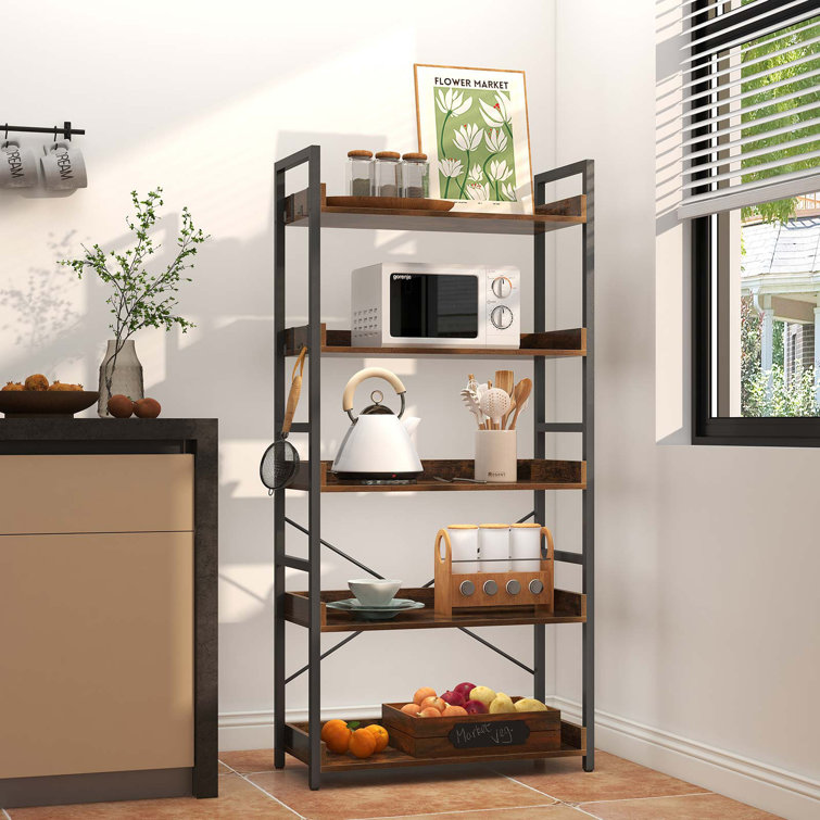Perignan Bookshelf , Industrial Bookcase for Living Room, Bedroom and Office