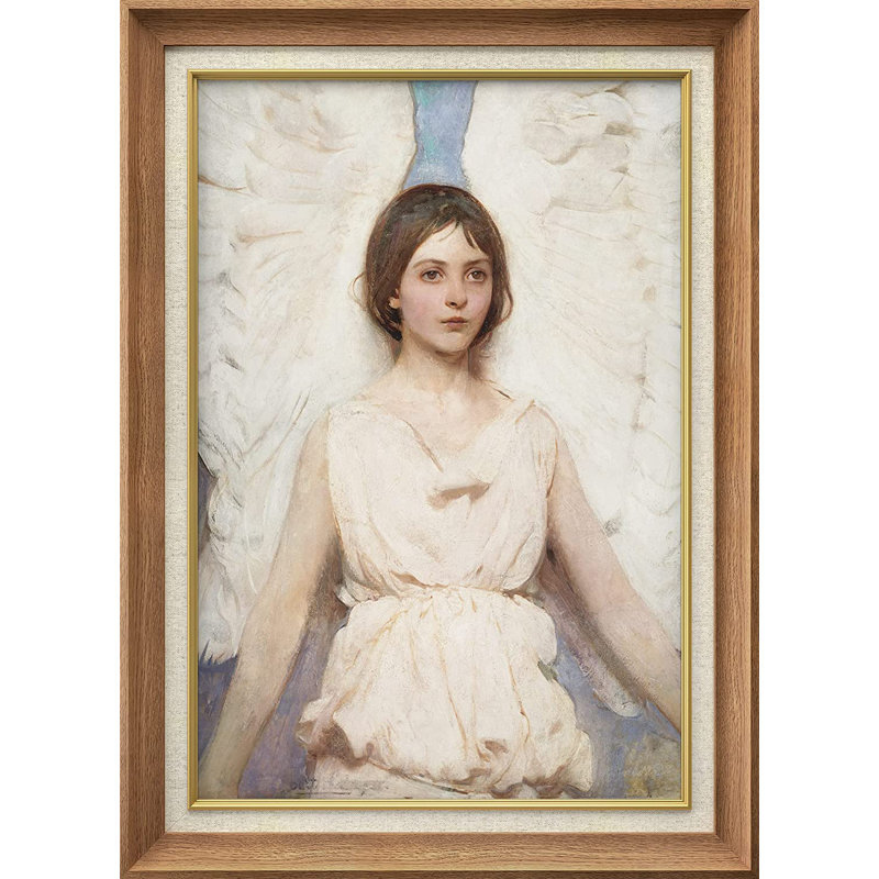 Heavenly Angel - Peinture sur toile encadrée, Naturel