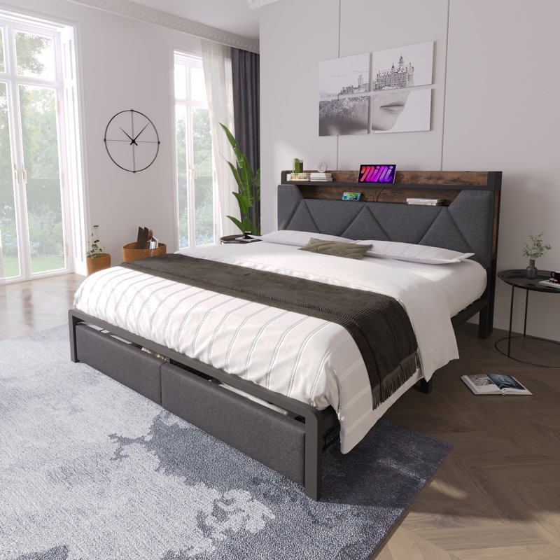 Solid Wood Bed