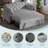 Latitude Run 57.5" Vincy Mid-Century Modern Velvet Sleeper Sofa Bed with Tufted Arched Backrest and Nailhead Trim Curled Armrests-1831966278